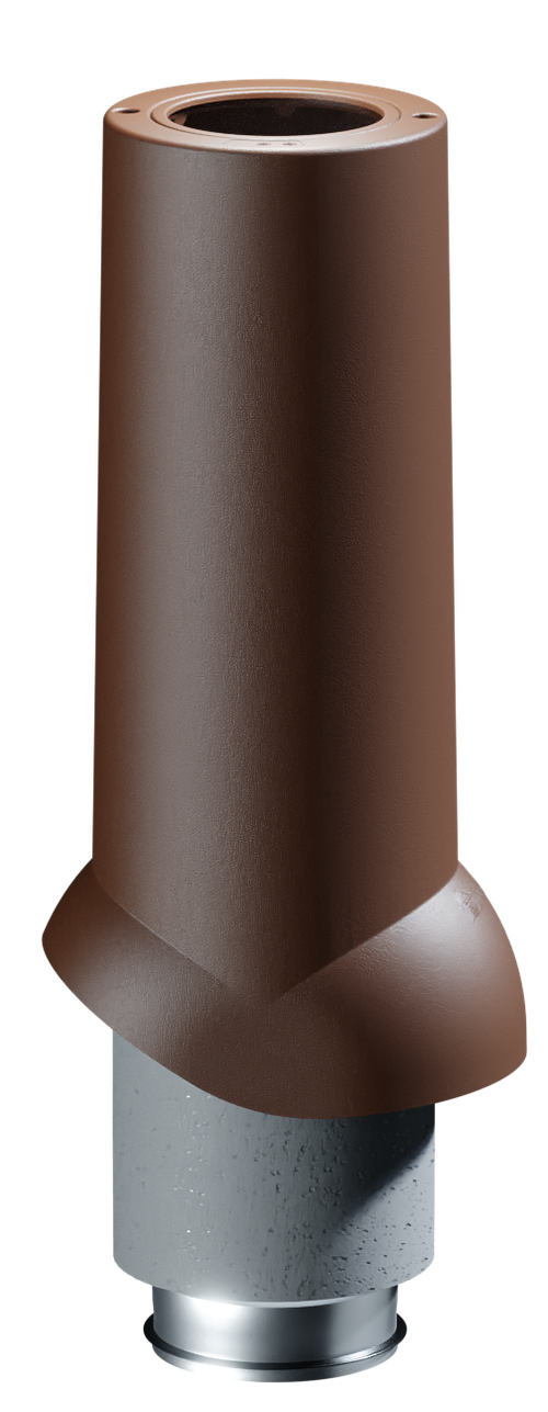Docke PREMIUM/ Выход вентиляционный ИЗЛ-125/700/ Труба Тёмно-коричневый