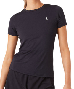 Женская теннисная футболка Björn Borg Ace Slim T-Shirt - black beauty