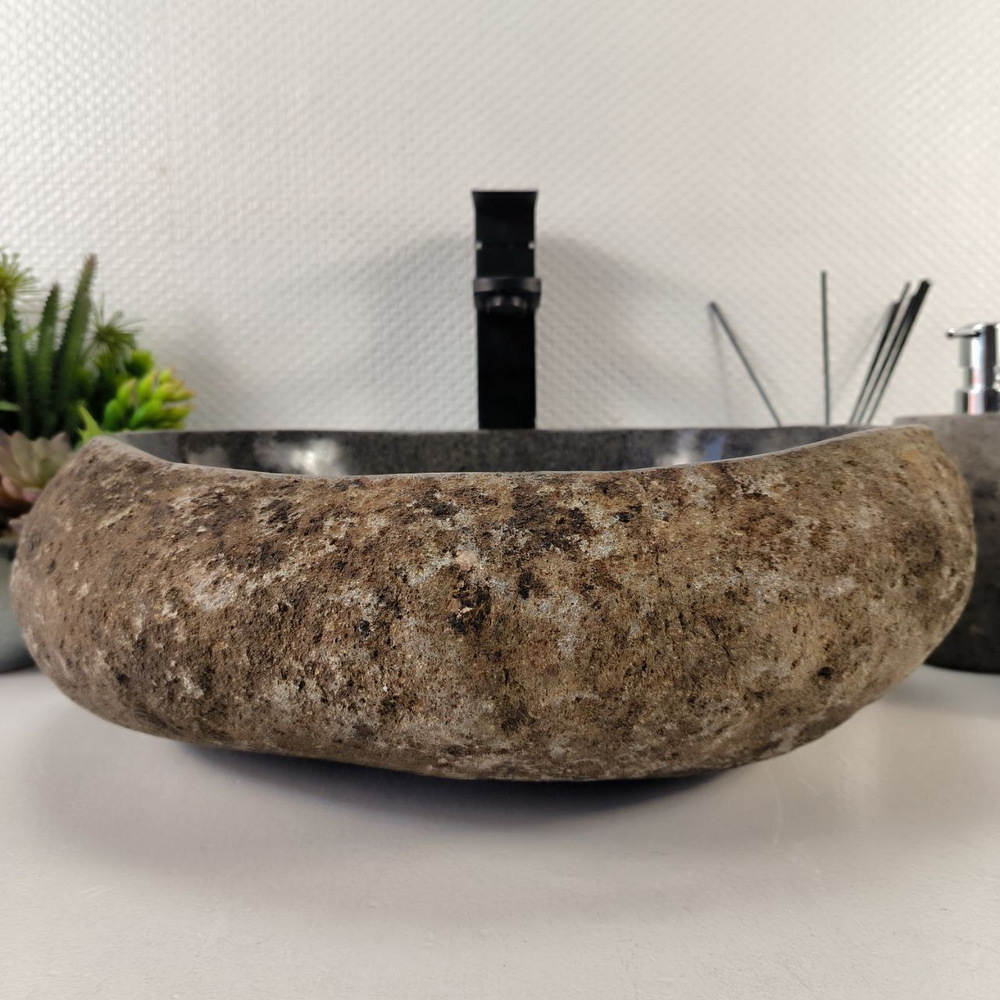Раковина из речного камня RS-65416 42*38*15 0861