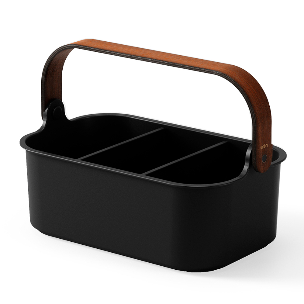 Органайзер bellwood, 29х17 см, черный/орех