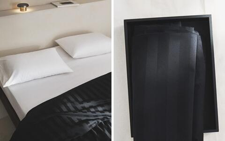 Пододеяльник Zara Home сатин, хлопок 100%, в полоску, 6110/088