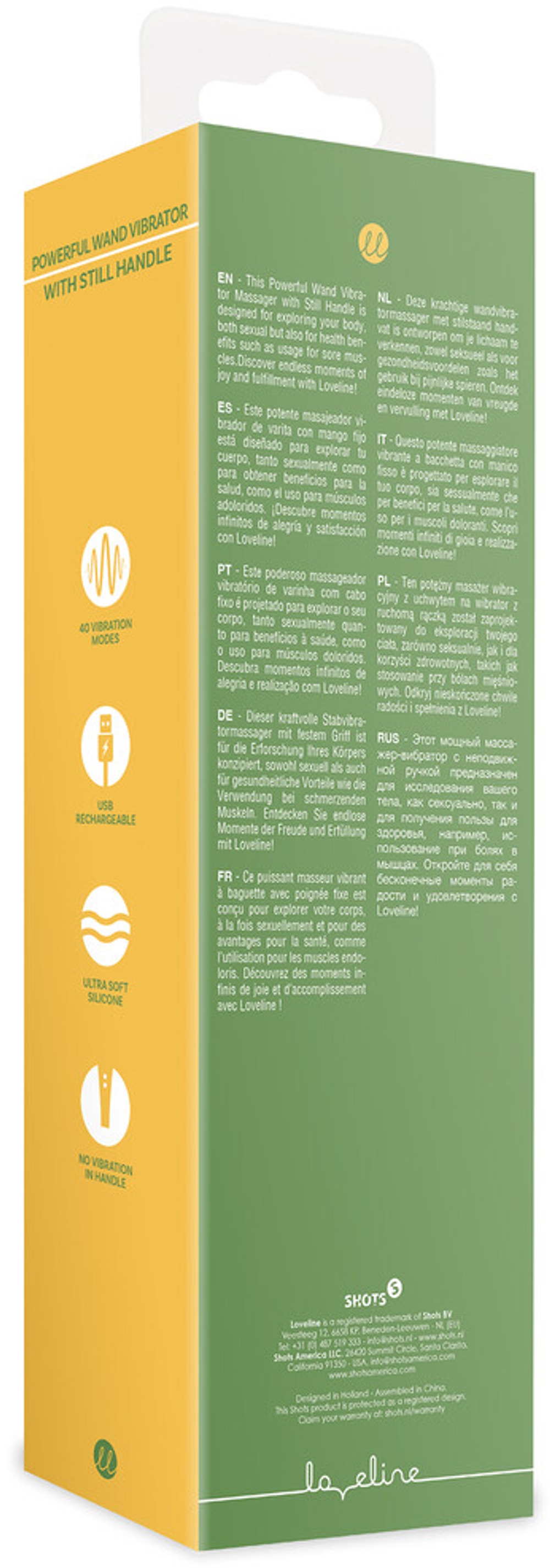 Shots Media WAND Green Mumba - Мощный вибромассажер