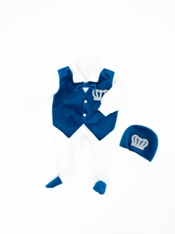 Комплект на выписку новорождённому с переноской зимний