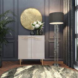 Комод Арт Колор Стайл Голд с 2 полками Серый агат