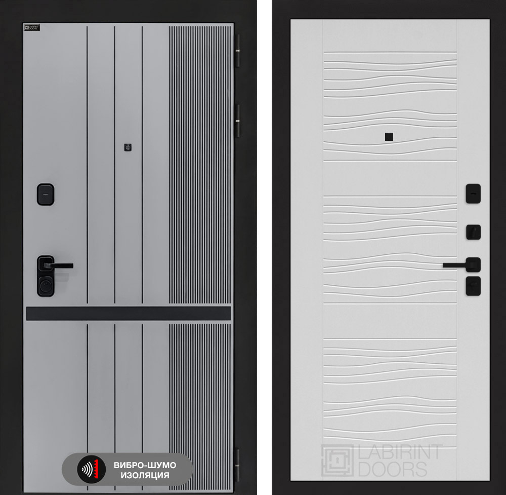 Входная дверь Лабиринт SKYLAB - 06 Белое дерево