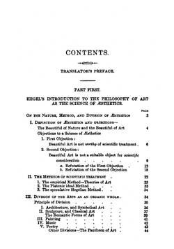 The philosophy of art. an introduction to the scientific study of aesthetics by Hegel and C. L. Michelet | Hegel Georg Wilhelm