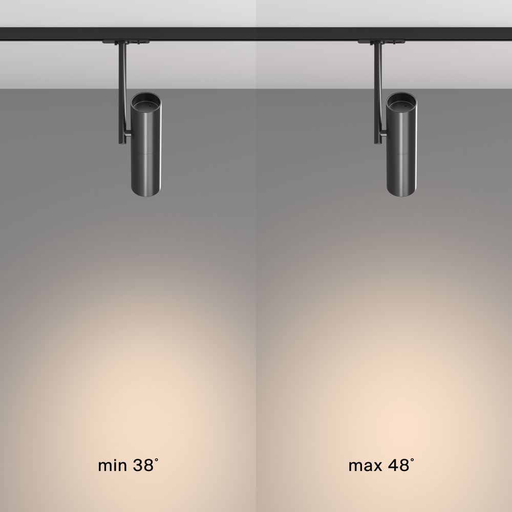 Трековый светильник для однофазного шинопровода Maytoni Unity Elti TR005-1-GU10-B