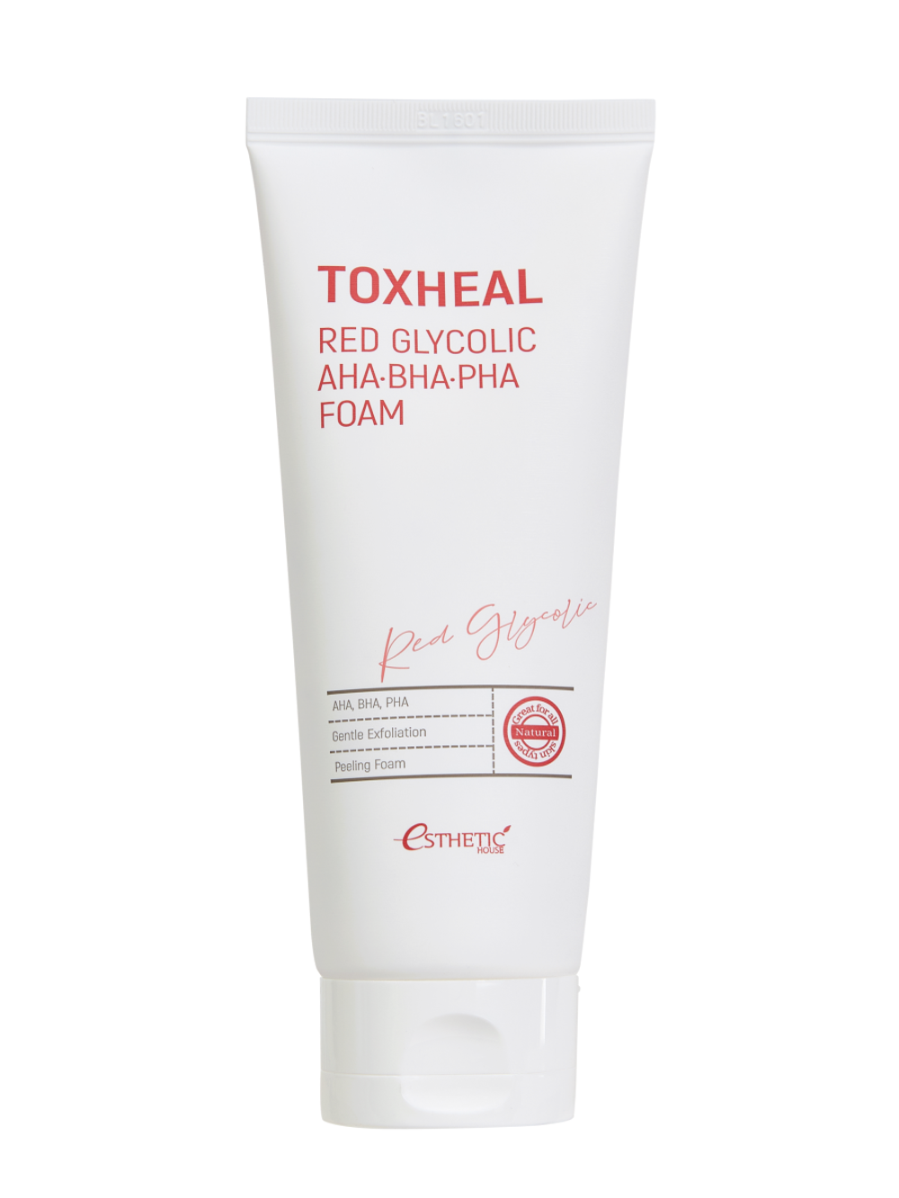 [ESTHETIC HOUSE] Пенка для умывания TOXHEAL Red Glycolic AHA, BHA, PHA Foam, 150мл