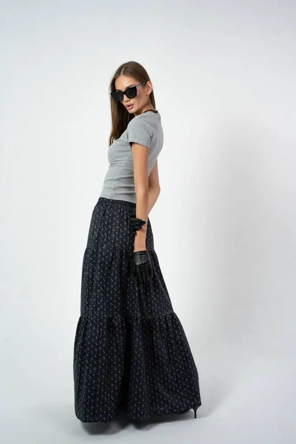 Топ на молний из эластичной ткани