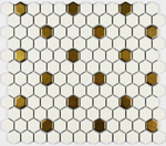 Мозаика из керамогранита Babylon Gold matt (23х26) 260х300х6 мм (шт) > Сток