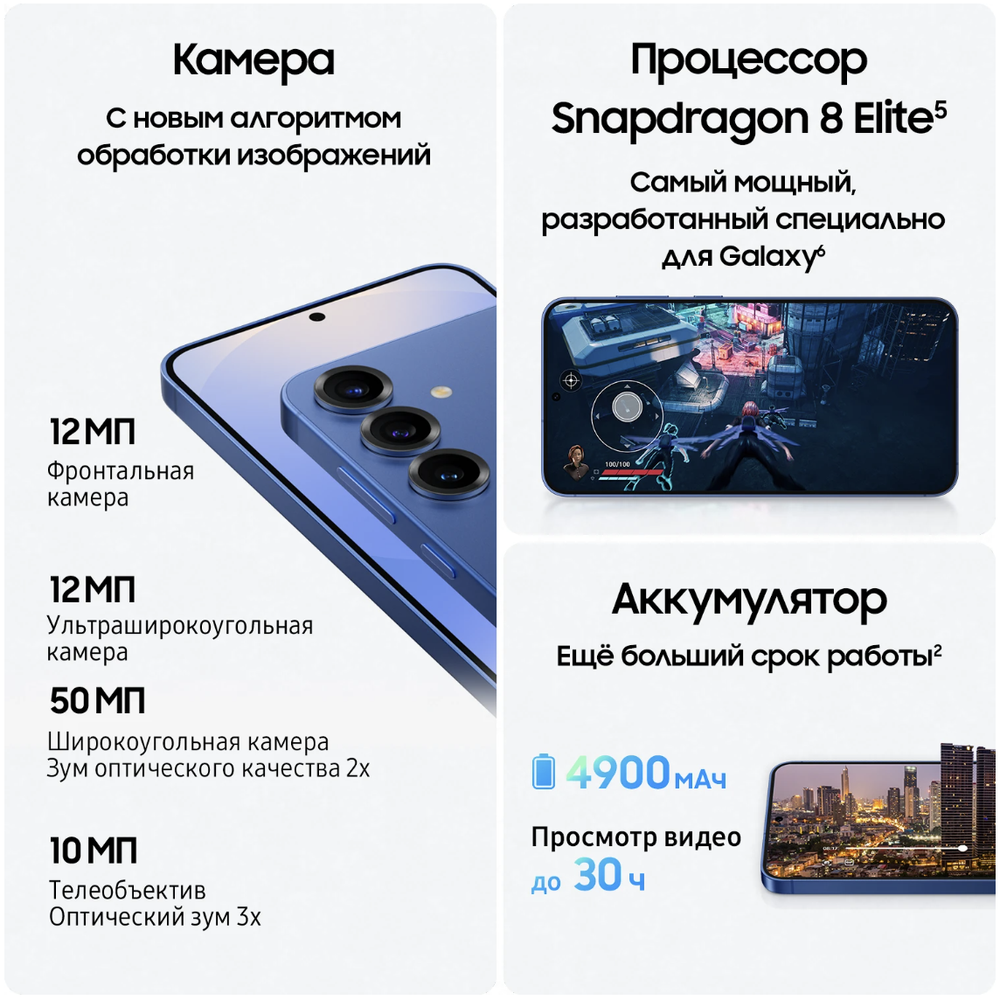 Samsung Galaxy S25 Plus 12/256 ГБ Серый