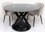Стол обеденный Ореон F-1206, 122х122х76 см, черный