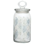 Банка для хранения продуктов 1130мл «LEAVES» (рис.41548) 96761SLBD