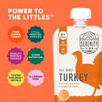 Serenity Kids, Фермерская индейка с бататом, тыквой и свеклой, для детей от 6 месяцев, 99 г (3,5 унции)