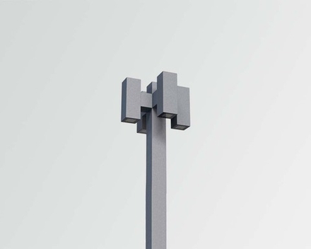 Парковый светильник светодиодный 460*460*5000мм 80вт 11600лм профиль