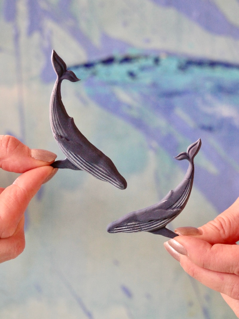 Молд силиконовый прямоугольный кит для торта