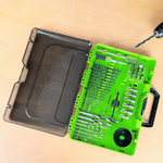 Набор сверл, бит и коронок в кейсе GREENWORKS 2944507, 60 предметов