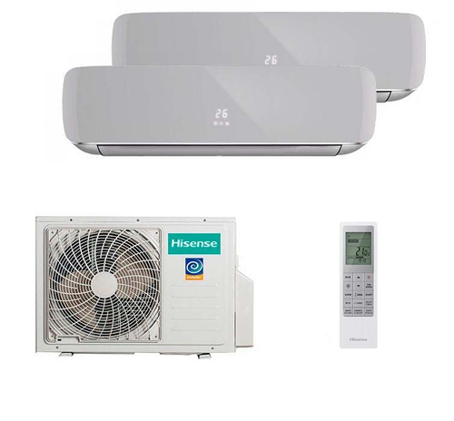 Мультисплит система на 2 комнаты Hisense AMS-09UW4RVETG00(S) x 2 / AMW2-14U4RGC