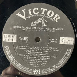 Винтажная виниловая пластинка LP Golden Themes From Italian Western Movies Музыка Из Вестернов За Пригоршню Долларов (Japan 1968) (Obi)