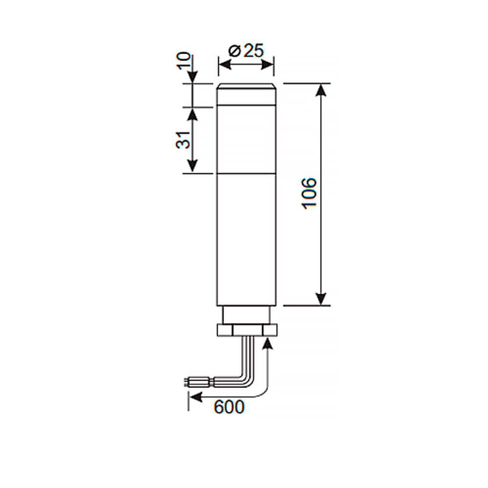 Светосигнальная колонна INNOCONT TL25-024-G