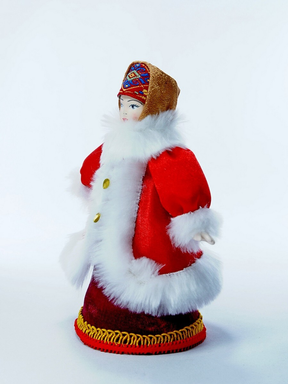 Кукла коллекционная Крестьянка в полушубке