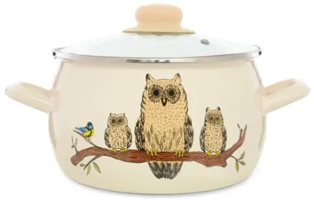 Кастрюля эмалированная 3.5 л Эстет ЭТ-72993