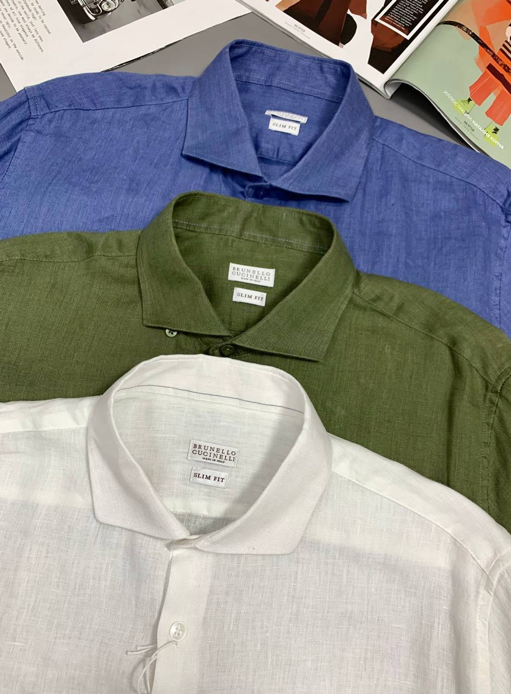 Льняная рубашка Brunello Cucinelli