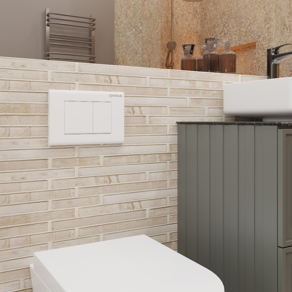 Клавиша для инсталляции CHARUS Minimalista FP.310.12.01, белый матовый