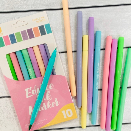 Фломастеры пищевые, матовые (10 шт)