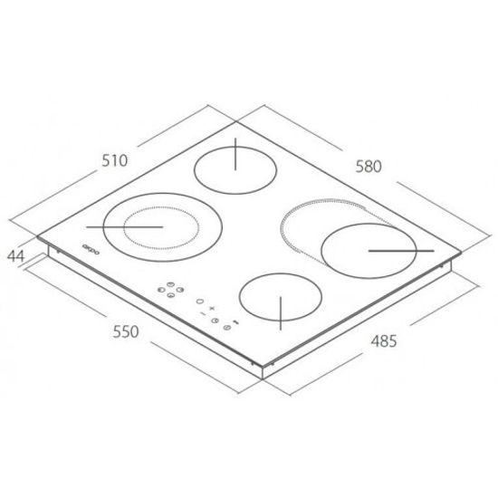 Электрическая варочная панель AKPO PKA 58601
