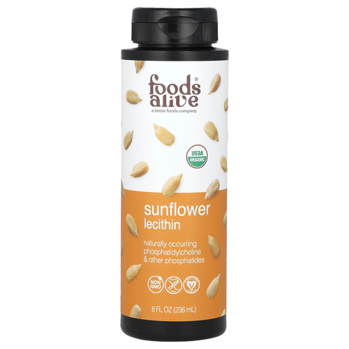 Foods Alive, органический жидкий подсолнечный лецитин, 236 мл (8 жидк. унций)