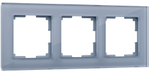 Рамка на 3 поста Favorit (серый,стекло)