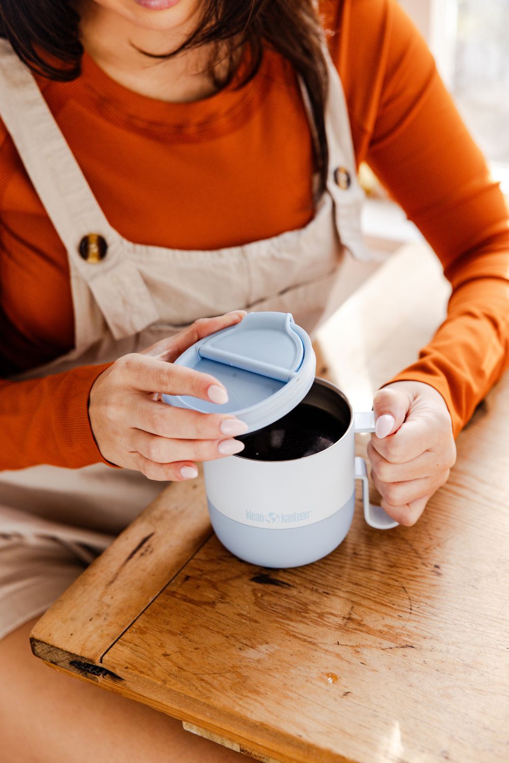 Термокружка Klean Kanteen Rise Mug 14oz (400 мл) Ice Blue