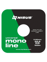 Леска для рыбалки Nisus MONOLINE Green Nylon 0,16mm/100m (N-MG-016-100)