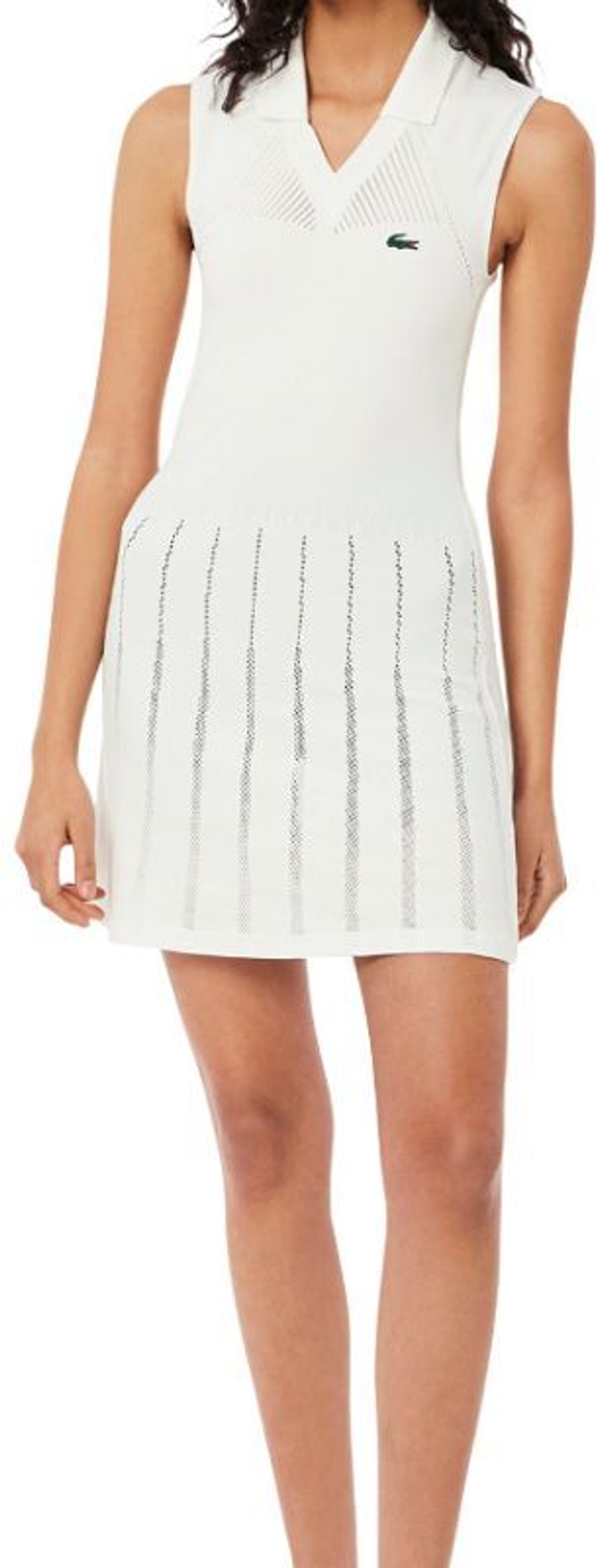 Теннисное платье Lacoste Stretch Tennis - белый