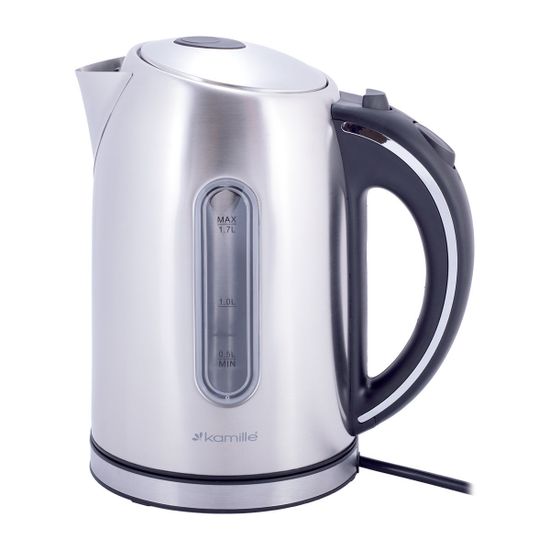 Чайник электрический 1,7 л. из нержавеющей стали Kamille KM-1721