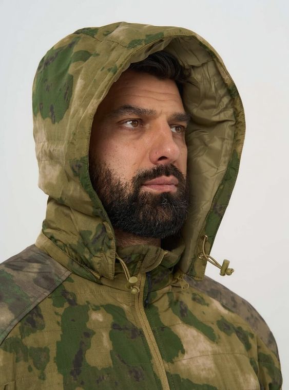 Тактическая военная демисезонная куртка Джунгли 2 с капюшоном Мох