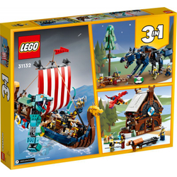 Конструктор LEGO Creator 3 в 1 31132 Корабль викингов и Змея Мидгарда