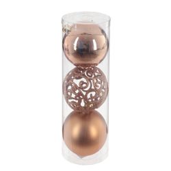 GAEM Набор из 3шт Украшение новогоднее "Шар", D 8 см, L8 W8 H24 см