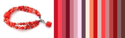 браслет из коралла (б-0710-18)