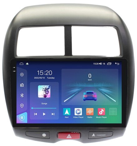 Магнитола для Mitsubishi ASX, Peugeot 4008, Citroen C4 Aircross 2010-2016 - Parafar PF026U2K на Android 13, QLED+2K, ТОП процессор, 8Гб+128Гб, CarPlay, 4G SIM-слот