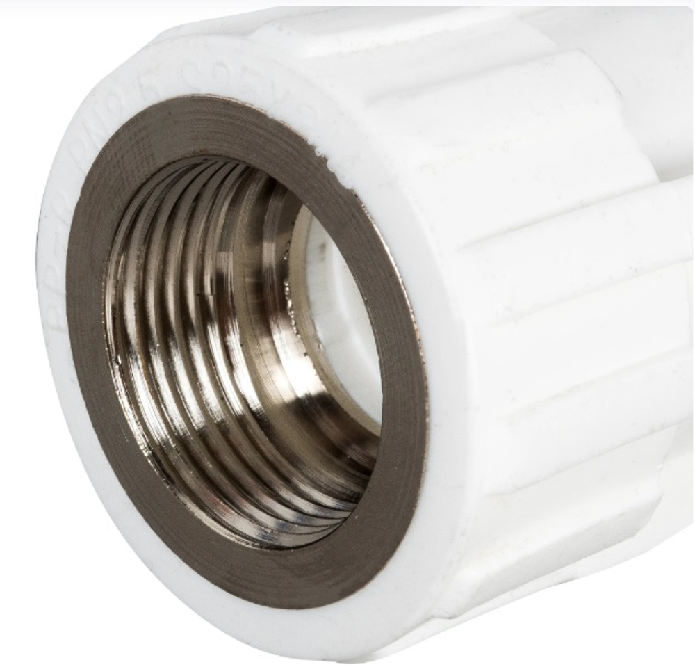 Муфта полипропиленовая комбинированная внутренняя резьба PN25 d25х3/4"