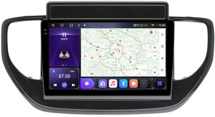 Магнитола для Hyundai Solaris 2 2020-2022 (штатная навигация) - Carmedia OL-9714 QLed+2K, Android 12, ТОП процессор, CarPlay, SIM-слот
