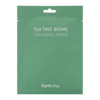 Маска-салфетка для лица с экстрактом Чайного Дерева FarmStay Tea Tree Biome Calming Mask 5шт