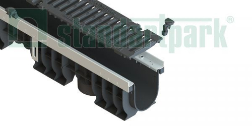 Решетка водоприемная Drive DN100 РВ-10.15.50 щелевая чугунная ВЧ кл. D 400 Standartpark (2 к-т крепежа) 203043