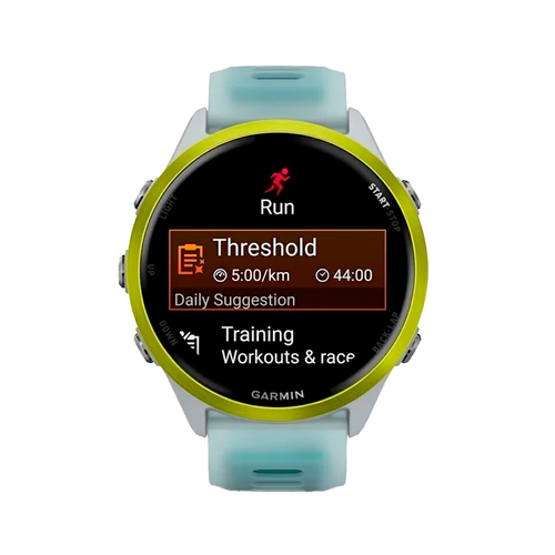 Умные часы Garmin Forerunner 570, 47mm, Yellow Whitestone / Turquoise Band (010-02971-01)
