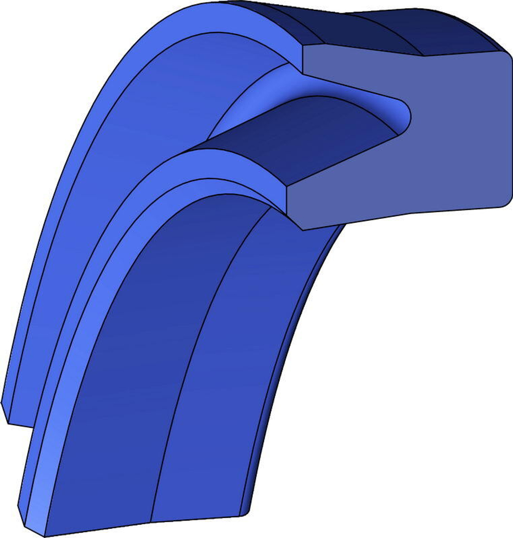 A802-160/1 PU Пневматическое уплотнение поршня 160-140-8,25