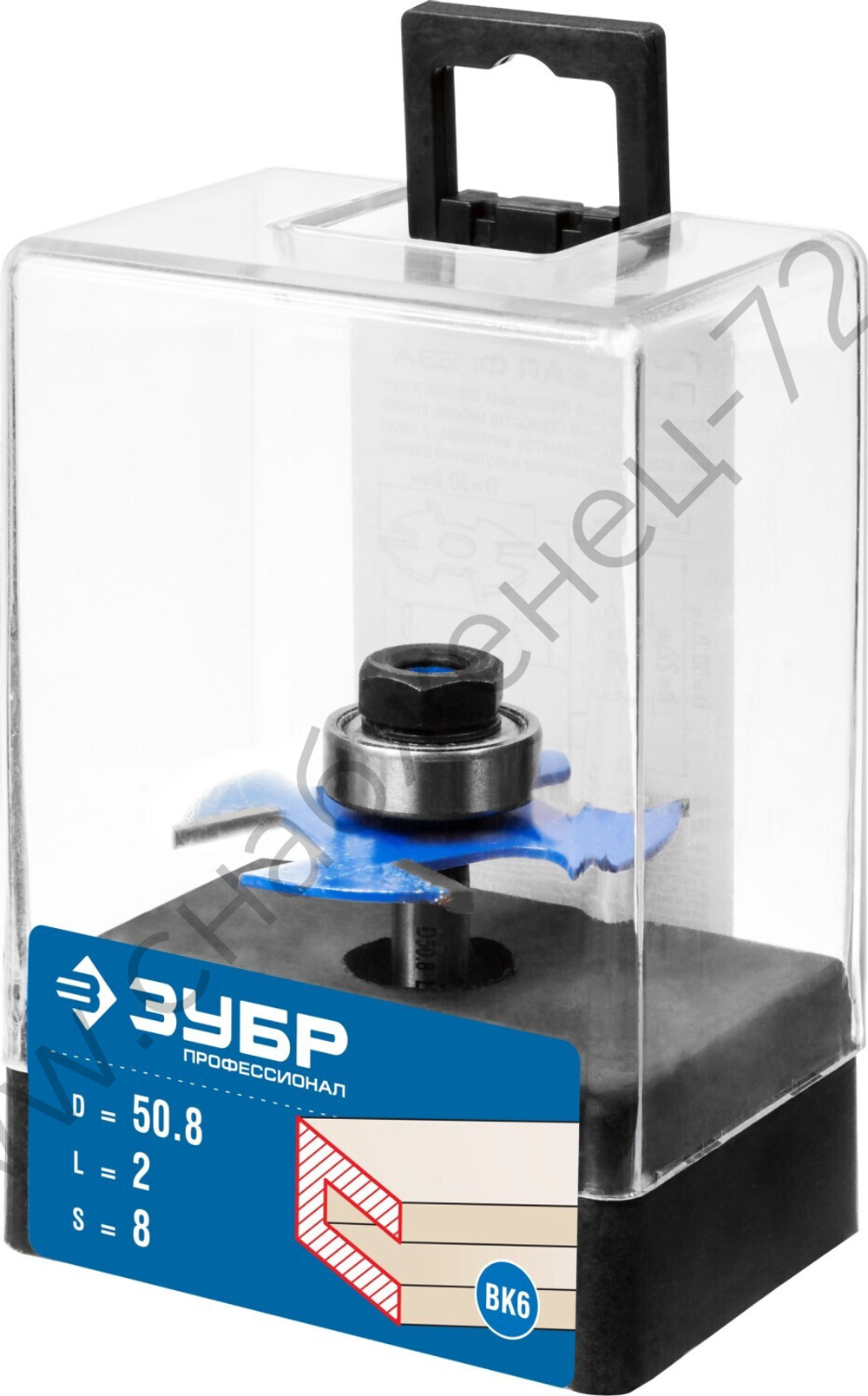 ЗУБР 50,8x2мм, хвостовик 8мм, фреза горизонтально-пазовая