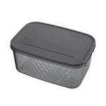 Контейнер для замораживания и хранения продуктов "кристалл" 1,3л (черный)