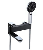 043532-C Смеситель од. для ванны кор. (ЧЕРНЫЙ) ViEiR (10/1шт)